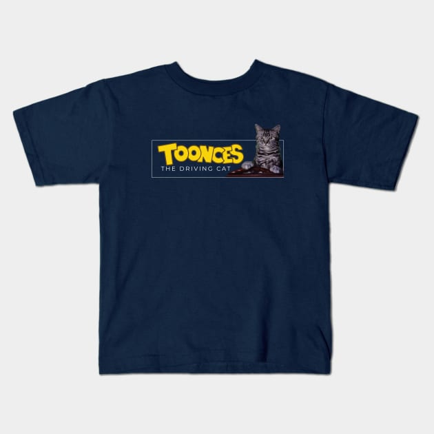 Toonces the Driving Cat Kids T-Shirt by BodinStreet